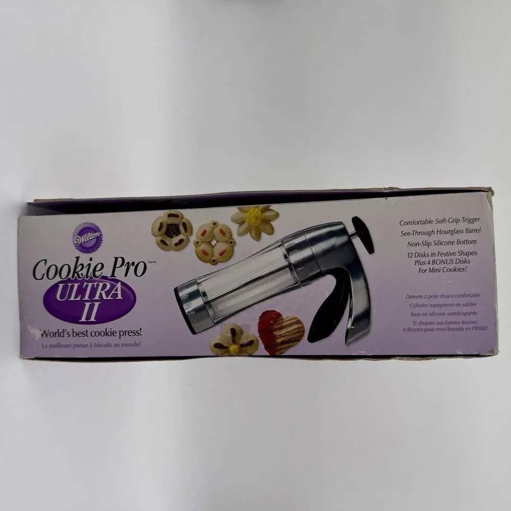 WILTON Cookie Pro Ultra II Cookie Press with 16 Disk Complete 2006 NEW - READ